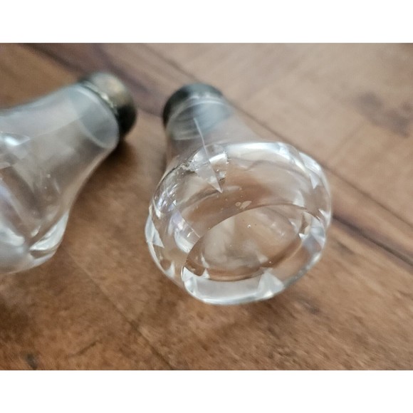 Antique Crystal S&P Shakers - Picture 7 of 7
